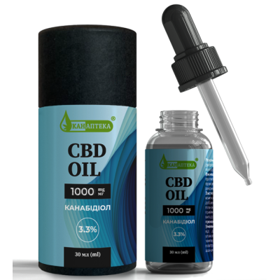 Олія CBD 3.3% (1000мг КБД) 30мл