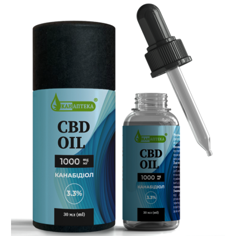 Олія CBD 3.3% (1000мг КБД) 30мл
