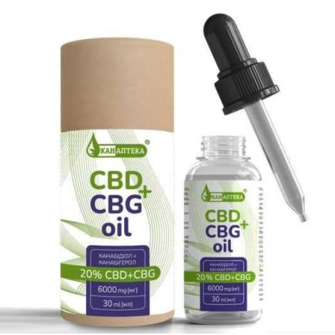 Huile de CBD+CBG 20% (6000mg) 30ml