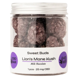 Cukierki CBD Buds Lions Mane Kush (CBD 250 mg, Lion's Mane 5 g) 10 szt.