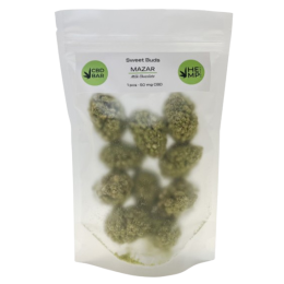 CBD Buds MAZAR Milk Chocolate Candies (CBD 500mg) ZIP-Pack 10pcs