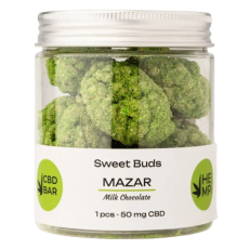 Цукерки CBD Buds MAZAR із молочного шоколаду (КБД 500мг) 10шт