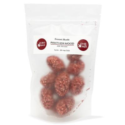 Цукерки CBD Buds Panther Mood (КБД 250мг, Мухомор Пантерний 5г) ZIP-Pack 10шт