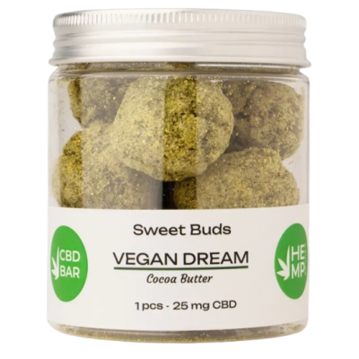 Цукерки CBD Buds VEGAN DREAM в какао-олії (КБД 250мг) 10шт