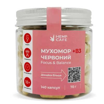 Cápsulas De Amanita Muscaria + Niacina (140uds)
