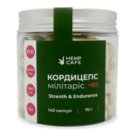 Kapseln Cordyceps militärisch + Vitamin B3 (140 Stück)