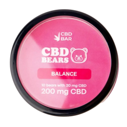 Желейні ведмедики CBD зі смаком полуниці (КБД 200мг) 10шт