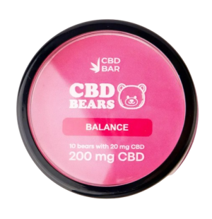 Желейные мишки CBD со вкусом клубники (КБД 200мг) 10шт