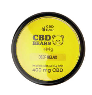 Желейные Мишки CBD со вкусом лимона (Магний 200мг, КБД 400мг) 10шт