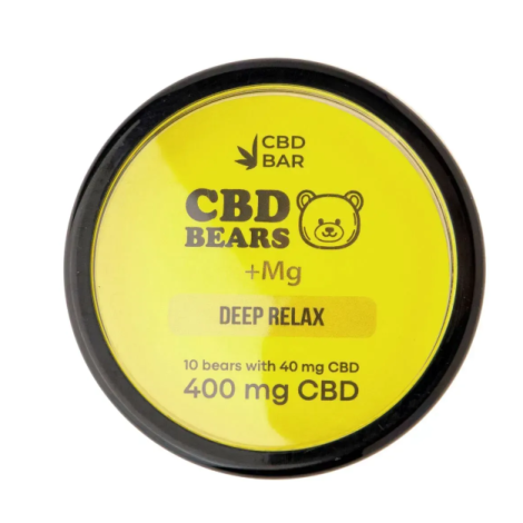 Bonbons gélifiés au CBD, saveur citron (magnésium 200mg, CBD 400mg), 10 pièces