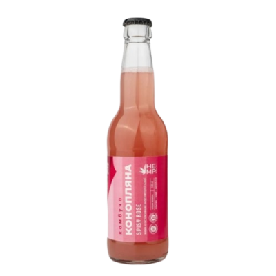 Kombucha de cáñamo "Rosa Picante" 330 ml