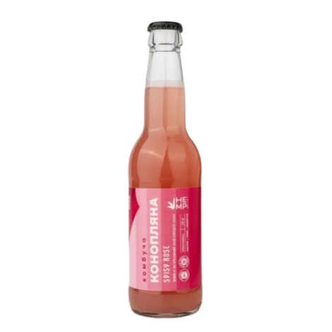 Kombucha de cáñamo "Rosa Picante" 330 ml