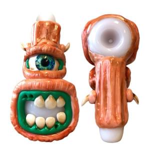 Pipa de vidrio Toothless Crab Monster Edition (14cm)