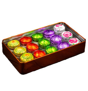 Pu-Erh-Tee-Geschenkset mit verschiedenen Sorten (15 Stück, je 5 g)