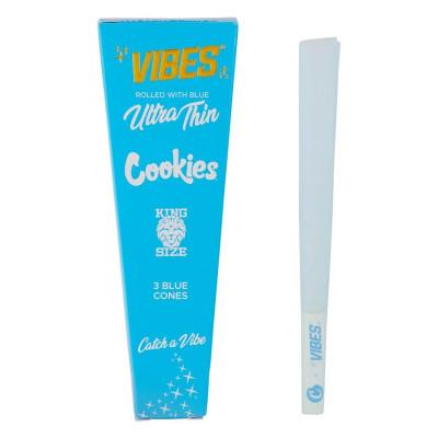 VIBES x COOKIES King Size Slim Ultra Thin Ультратонкі преміальні готові конуси для забивання (3шт)