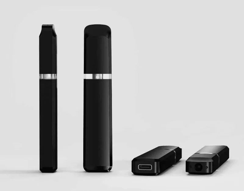 Одноразовая пустая вейп-ручка Lip 1мл (чёрная) для дистиллятов (акумулятором USB фото 1