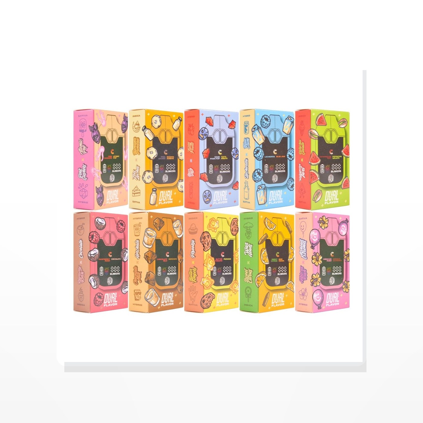 Pusty jednorazowy waporyzator Choices Lab Dual Flavor 2ml (dwie komory, wyświetlacz, zdjęcie 2)