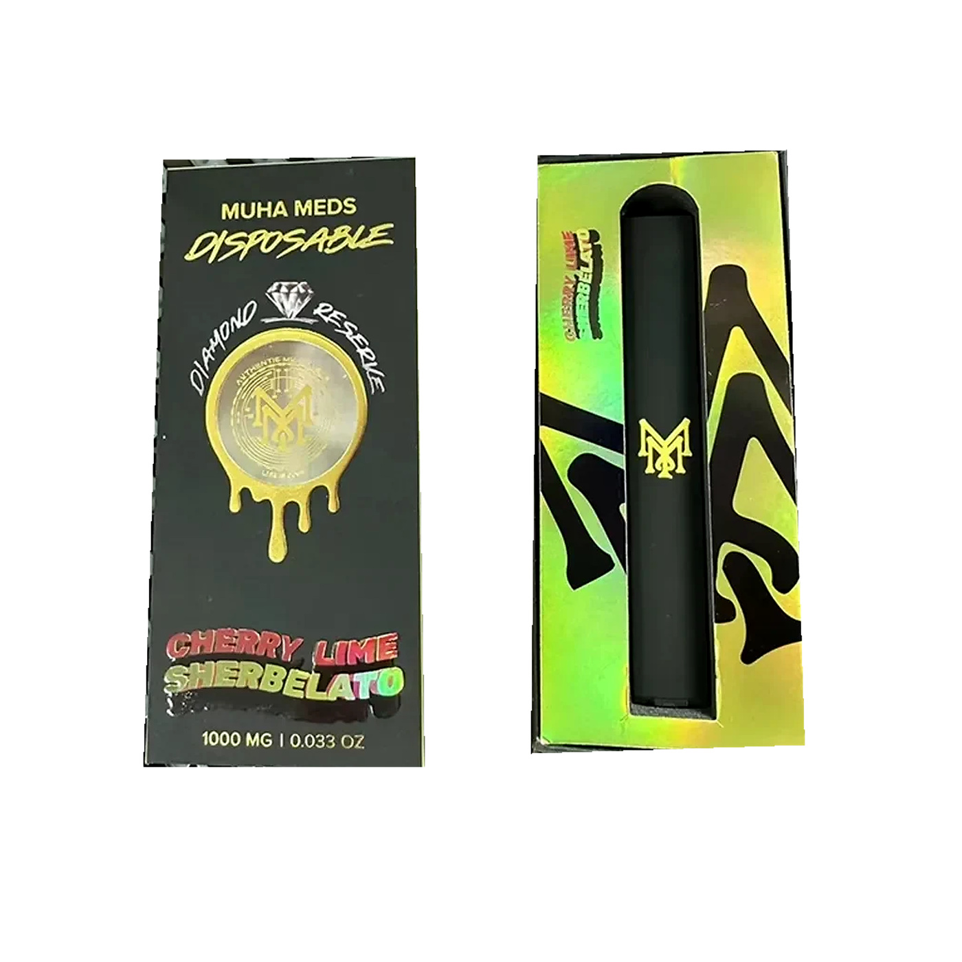 Muha Meds Disposable Empty Vape Pen 1ml (Black, USB-C) фото 1