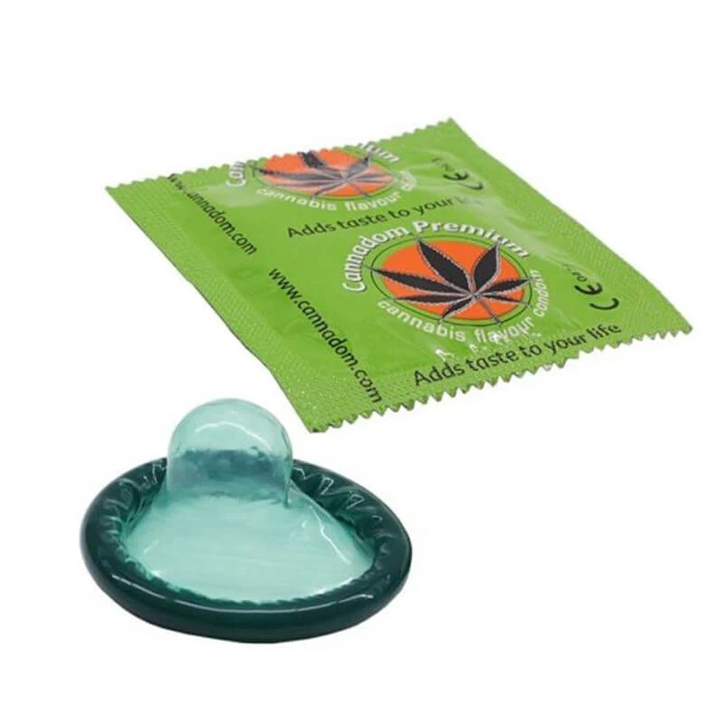 Презервативи Cannadom Premium з ароматом коноплі фото 3