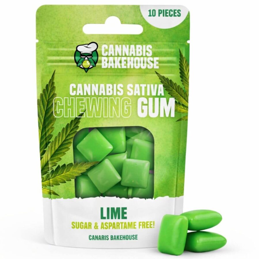 Жвачки Cannabis Bakehouse Sativa Chewing Gum со вкусом Имбирь-Годжи (10шт) фото 2